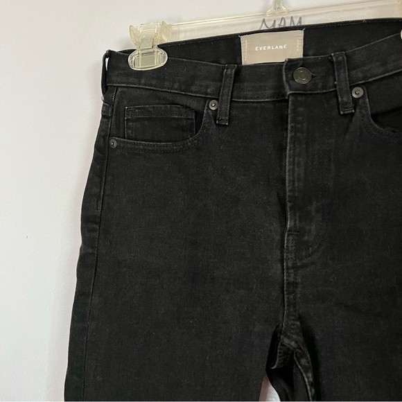 Everlane Black High Rise Kick Crop Jeans - 26 - Picture 6 of 12